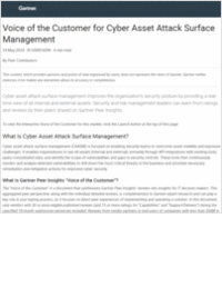 Gartner Report: Cyber Asset Attack Surface Management