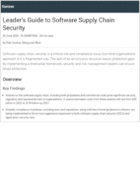 Gartner Leader's Guide to Software Supply Chain Security