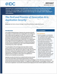 IDC White Paper: The Peril and Promise of Generative AI in Application Security