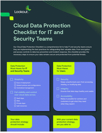 Cloud Data Protection Checklist for IT and Security Teams