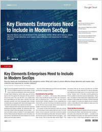 Key Elements Enterprises Need to Include in Modern SecOps