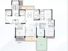 保利和光尘樾4室2厅3卫169㎡户型图