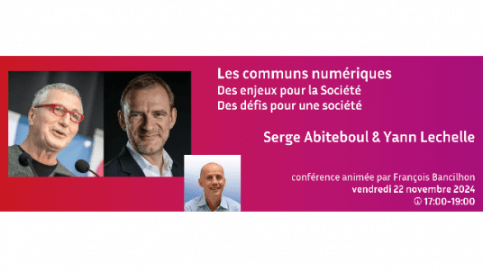  Conférence exceptionnelle "les communs numériques" le 22 novembre 2024