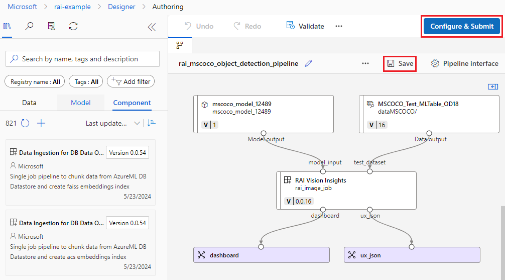 Screenshot of a draft pipeline being edited.