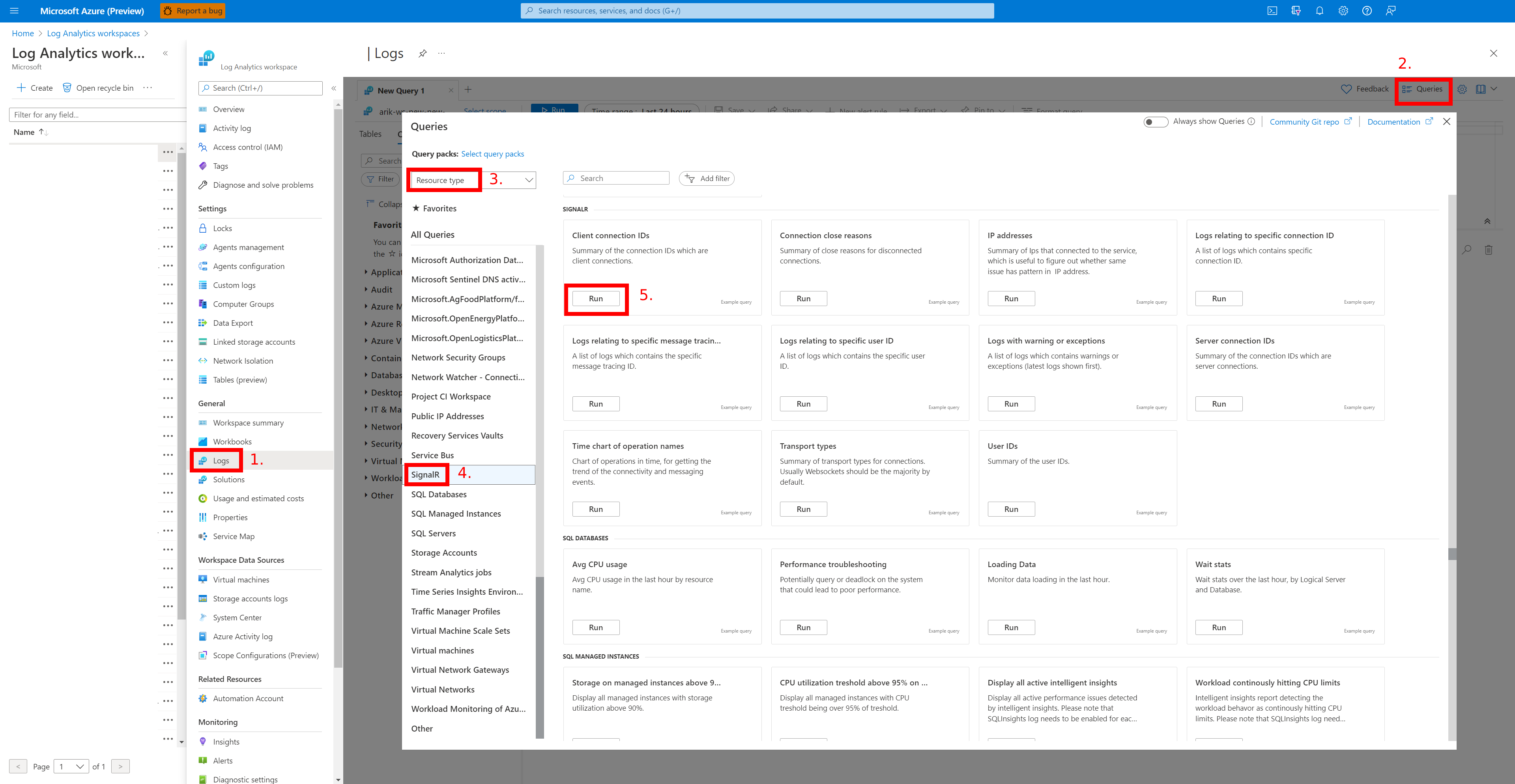 Sample query in Log Analytics