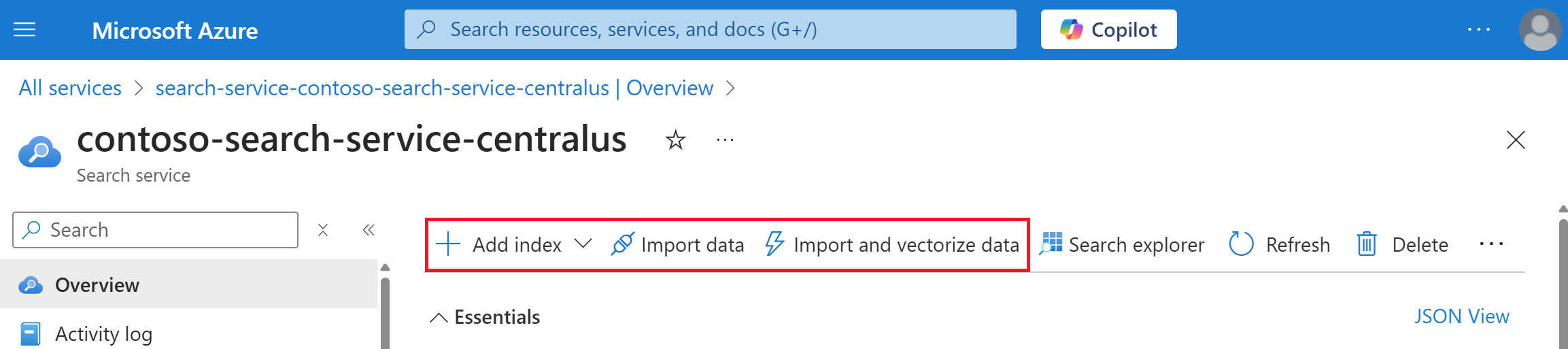 Add index command