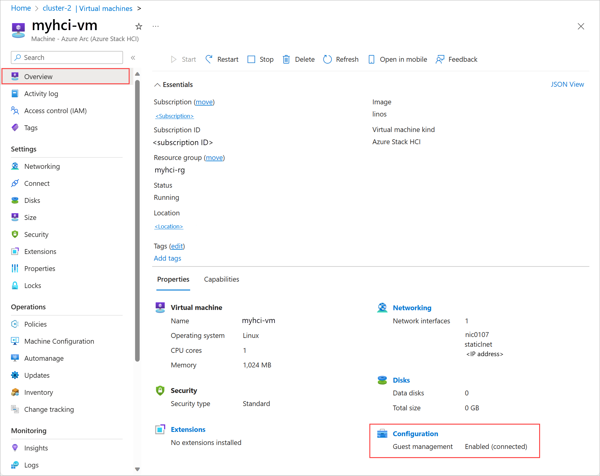 Screenshot showing how to Create a VM using Windows VM image.