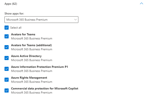 Screenshot that shows Step 5 in managing the Copilot service plan.