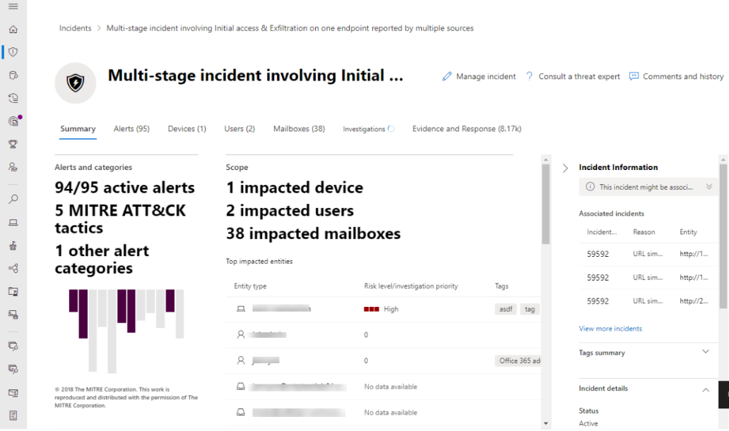 The navigation pane in the Microsoft Defender portal with Microsoft Defender XDR features