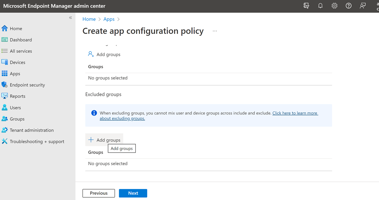 Assign configuration.