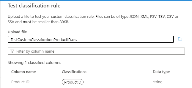 Screenshot that shows a column pattern.