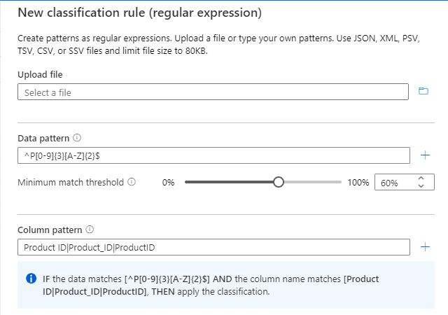 Screenshot that shows multiple column patterns.