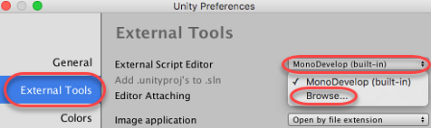 external tools tab in preferences