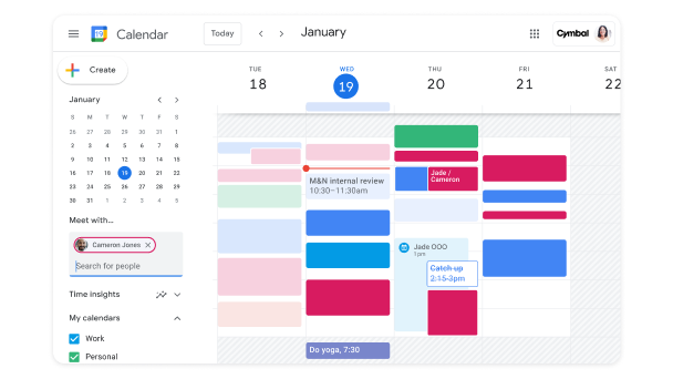 Teams and organizations can easily schedule meetings and book rooms.