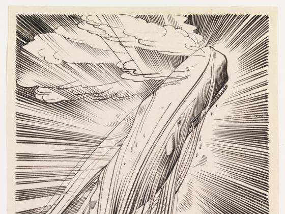 Rockwell Kent's engraving "Moby Dick in Full Strength"