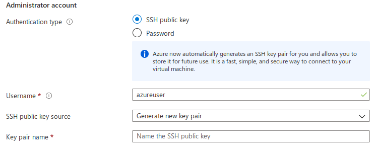 Azure SSH