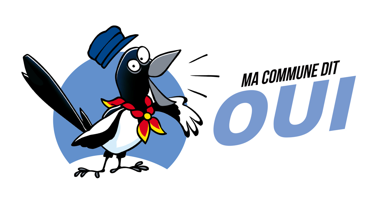 Logo du label Ma commune dit Oui aux langues régionales au format format horizontal