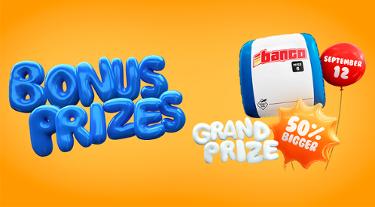 Bonus Prizes - Banco September 12 draw