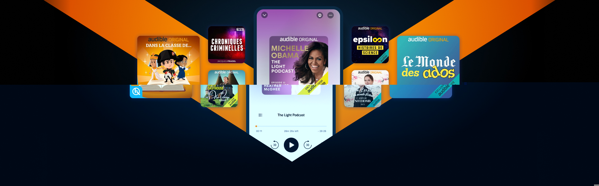 Découvrez les podcasts sur Audible