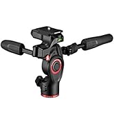 Manfrotto Befree 3-Way Live Camera Tripod Head, Aluminium, 6kg Payload, for Travel Tripods, with ...