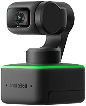 Insta360 Link - PTZ 4K Webcam with 1/2" Sensor, AI Tracking, Gesture Control, HDR, Noise-Canceling Microphones, Specialized Modes, Webcam for Laptop, Video Camera for Video Calls, Live Streaming