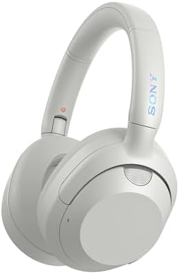 Sony ULT WEAR Over-Ear Headphones, Noise Cancelling Headphones Bluetooth Made with Recycled Plastic Material, Unique Thermo-Foaming Design, Swivel Fold Design, Headphones Noise Cancelling (Off White)