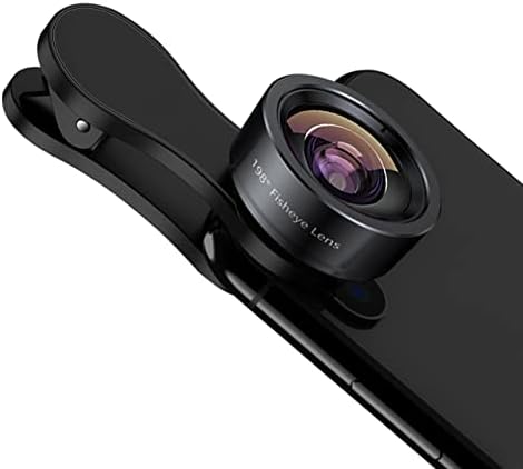 KEYWING Fisheye Lens 198° Fish Eye Phone Camera Lens Kit for iPhone Fish Bowl Camera Lens Attachments for iPhone 7 8 x xr 11 12 13 pro max Samsung Smartphone Black