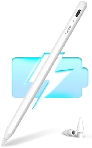 Metapen Pencil A8 for Apple iPad 2018-2024, (2X Faster Charge), Tilt Sensitivity, Palm Rejection, Stylus Pen for iPad 10/9/8/7/6th Gen, iPad Pro 12.9/11/13-inch M4, iPad Air 3/4/5/M2, iPad Mini 5/6th