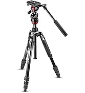 Manfrotto Travel Befree Live Aluminium Tripod Twist, Video Head, Black, Compact (MVKBFRT-LIVEUS)