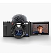 Sony ZV-1 Digital Camera for Content Creators, Vlogging and YouTube with Flip Screen, Built-in Mi...