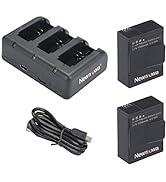 AHDBT-302 Newmowa 1300mAh Replacement Battery (2-Pack) and Rapid 3-Channel Charger for GoPro Hero...