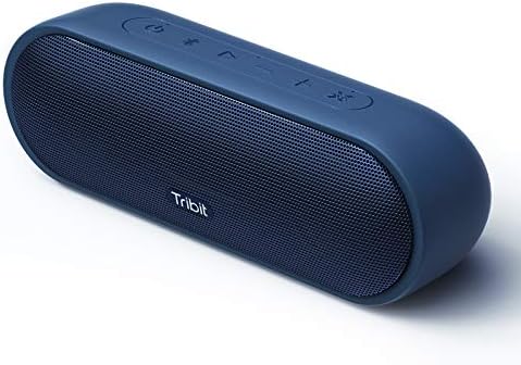 Tribit MaxSound Plus Portable Bluetooth Speaker,24W Wireless Speaker with Powerful Louder Sound, Exceptional XBass, IPX7 Waterproof,20-Hour Playtime,100 ft Bluetooth Range for Party,Outdoor (Blue)