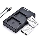 Newmowa NP-45 NP-45S Replacment Battery (2 Pack) and Dual USB Charger Kit for Fujifilm INSTAX Min...