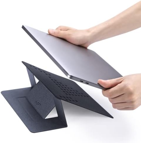 MOFT Laptop Stand for Desk, Non-Adhesive MacBook Stand 15° & 25° Adjustable 2 Levels, Ergonomic Computer Stand Fits All Laptops up to 11.6"-16", Space Gray