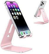 OMOTON Upgraded Aluminum Cell Phone Stand, C1 Durable Cellphone Dock with Protective Pads, Smart ...