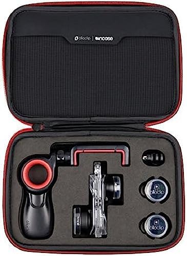 OLLOCLIP - Filmer's Kit I Includes Core Lens Set, Active Lens Set & Pivot | Mobile Lens | Support for HD Photos & Videos | Compatible with Screen Protectors | iPhone Accessories - Black