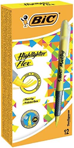 Bic Flex Highlighters Yellow