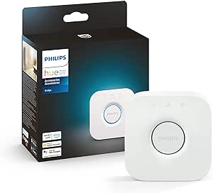 Philips Hue Bridge - Unlock the Full Potential of Hue - Multi-Room and Out-of-Home Control - Create Automations and Zones - Secure, Stable Connection Won&#39;t Strain Your Wi-Fi - Works with Voice, Matter