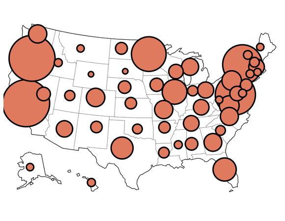 U.S. Press Freedom Tracker all-time heatmap