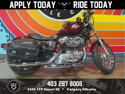 SALE! Only $99 biweekly. Nice Sporty with lots of Harley accessories. Saddle bags, speakers with Ipo...