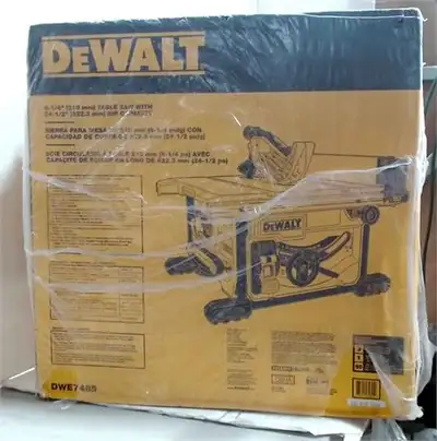 I'm selling a new, sealed box dewalt portable table saw, model DWE7485. HD is currently selling it a...