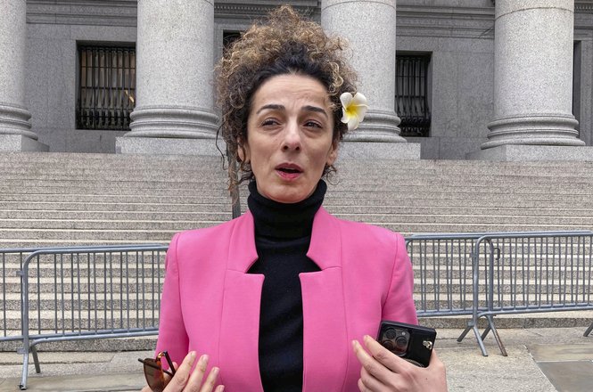 Iranian American independent journalist Masih Alinejad in New York in 2023 - AP24052782973886