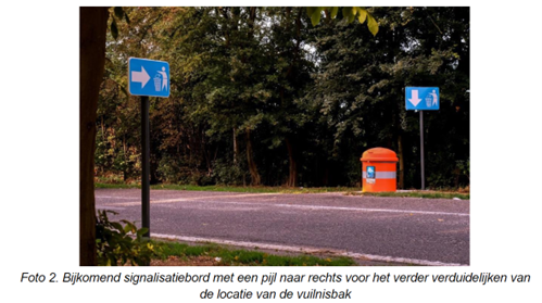 autosnelwegparking - signalisatie