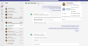 Displaying work hours and location in Microsoft Teams