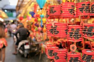 Red Chinese lanterns