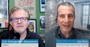 A screenshot of a YouTube video featuring id3as CMO Eric Schumacher-Rasmussen and Jan Ozer.