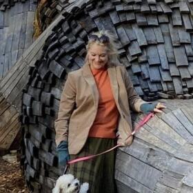 Erin Chandler with her dog