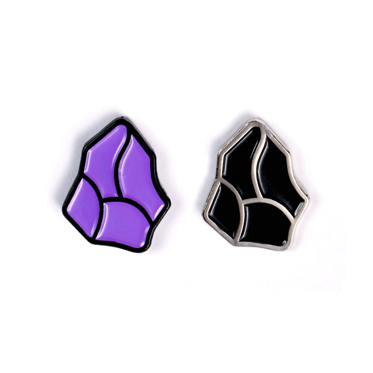 Obsidian enamel pins