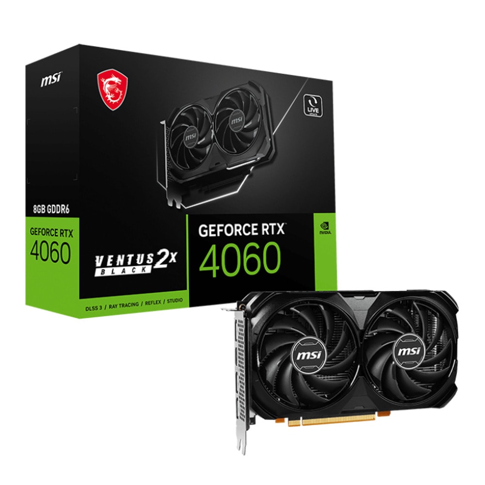 MSI GeForce RTX 4060 VENTUS 2X BLACK 8G