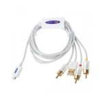 DeTech USB MicroB(м) към AV 3RCA(м)+USBA(м)